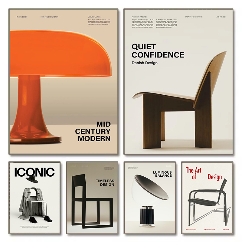 Office Furniture For Home - Minimalist Bauhaus Iconic Mid-Century Chairs Exhibition