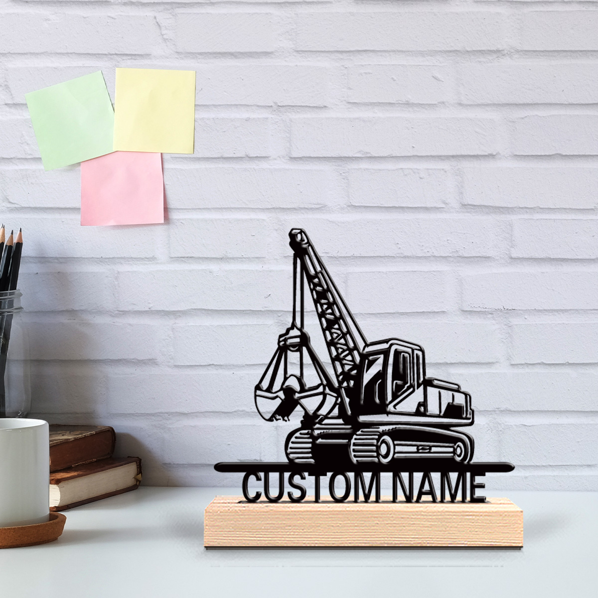 Office Furniture Table - 1pc tractor Customized Letter Tin Statue