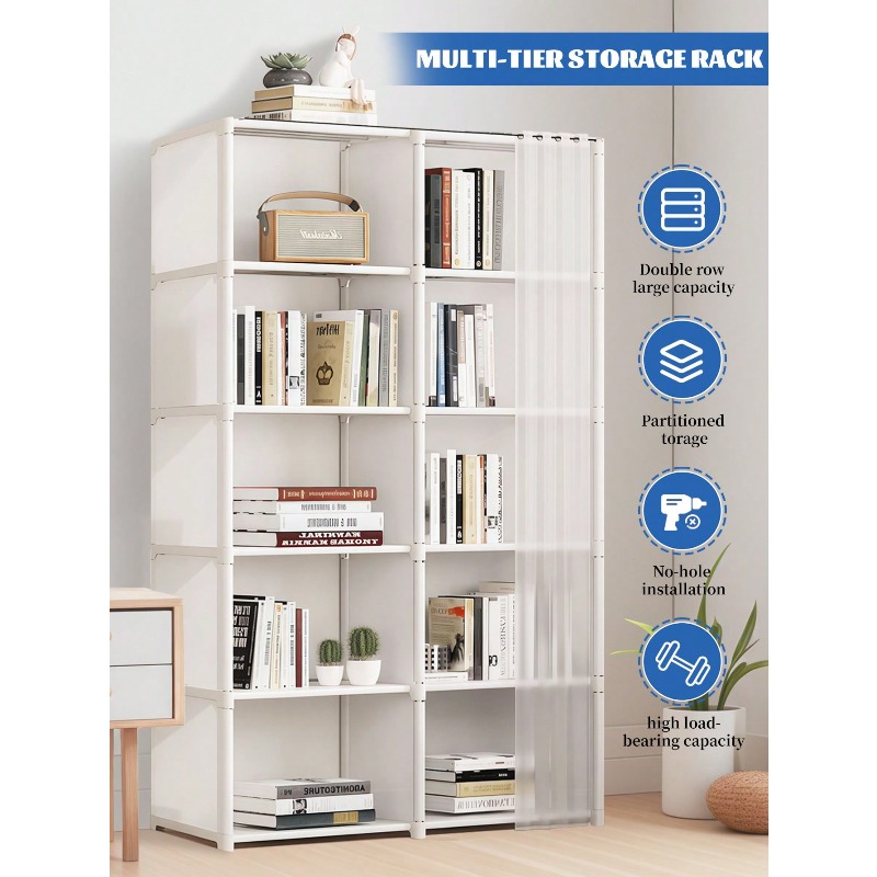 Office Furniture Rental - Bookcases 1Pcs Multi-Layer Easy-To-Assemble Book Storage