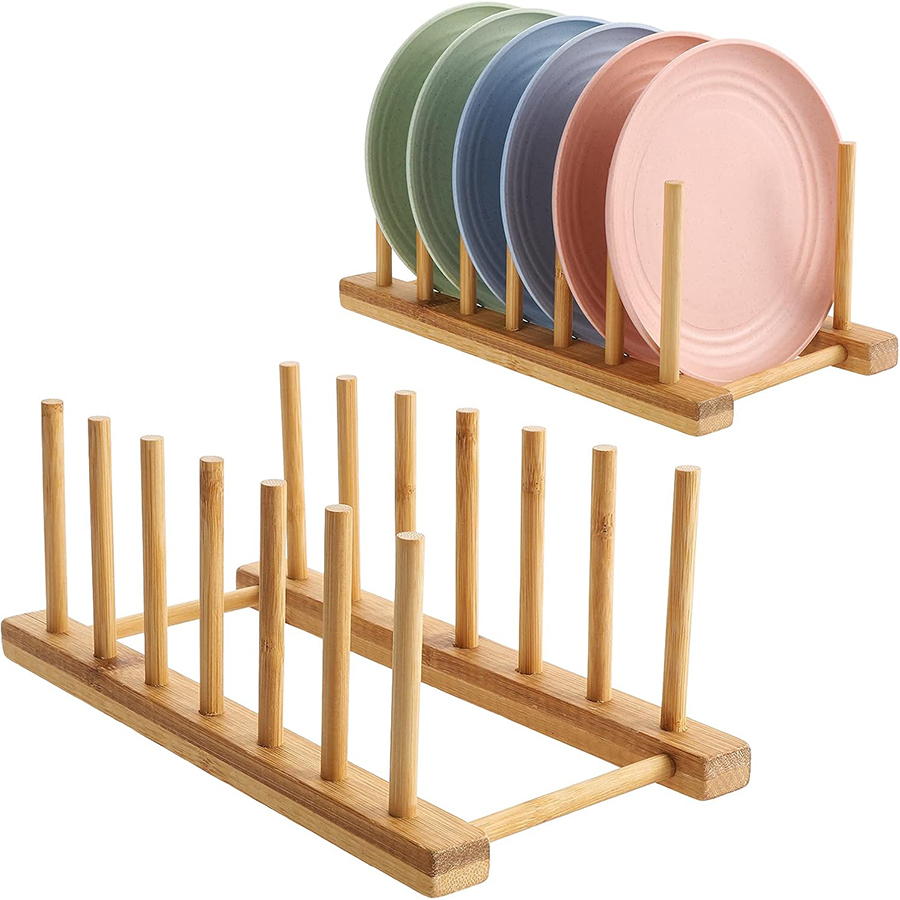 Room Divider Bamboo - 1pcs/2pcs Bamboo Dish Rack, Plate Holder,