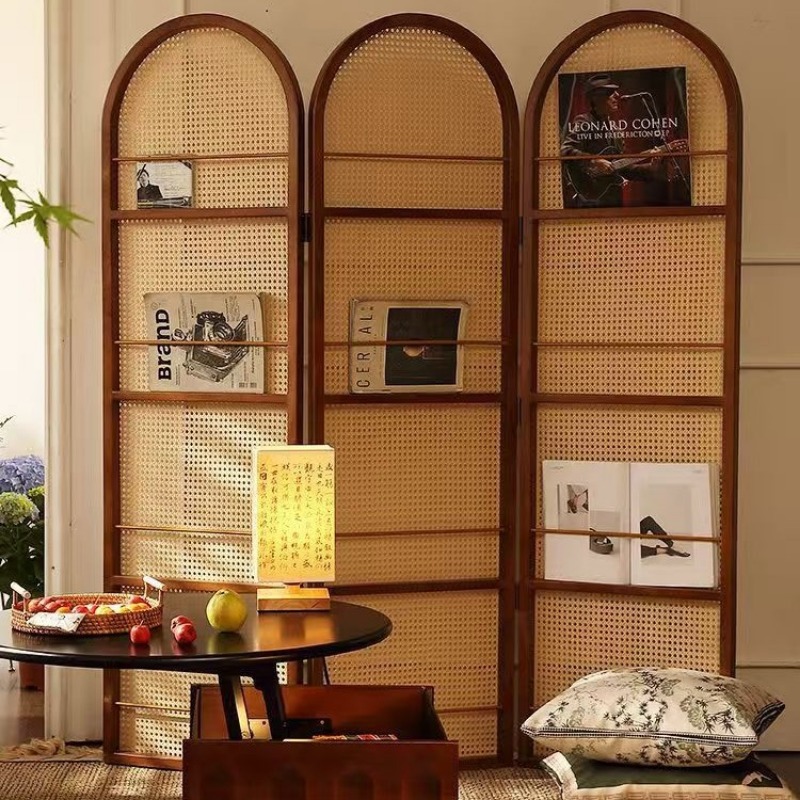 Mobile rattan folding screen l - Room Divider Bamboo review and price