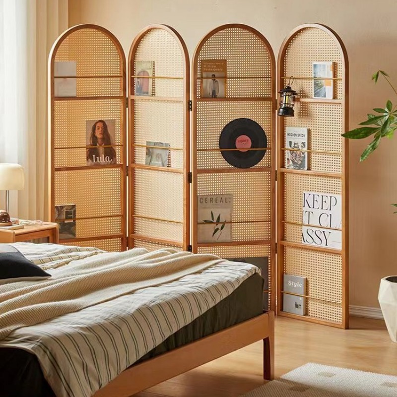 Mobile rattan folding screen l - Room Divider Bamboo review and price