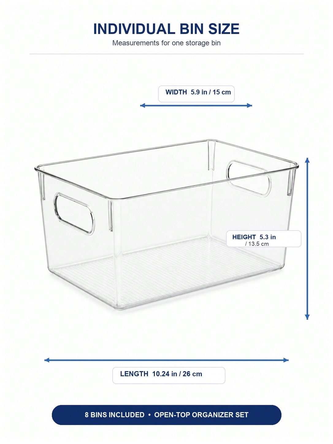 8-Pack Clear Storage Bins with - Office Furniture Table review and price