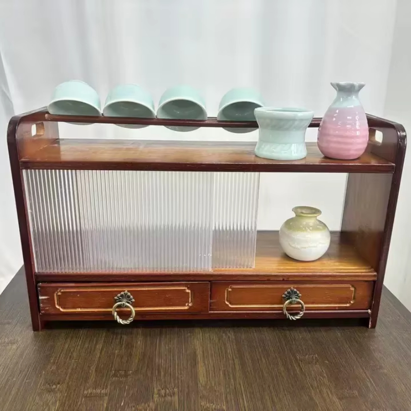 Desktop Tea Set Display Rack S - Room Divider Bamboo review and price