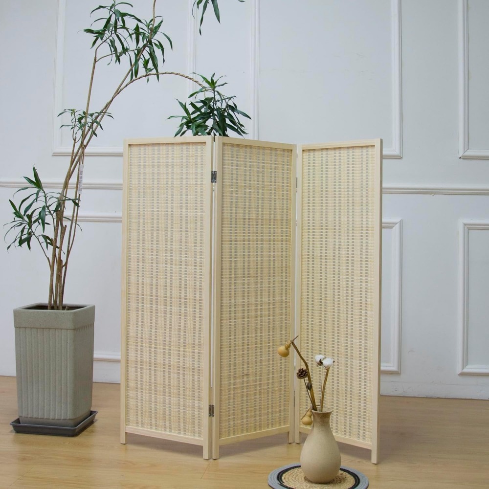 3 Panel Short Room Divider Scr - Room Divider Bamboo review and price
