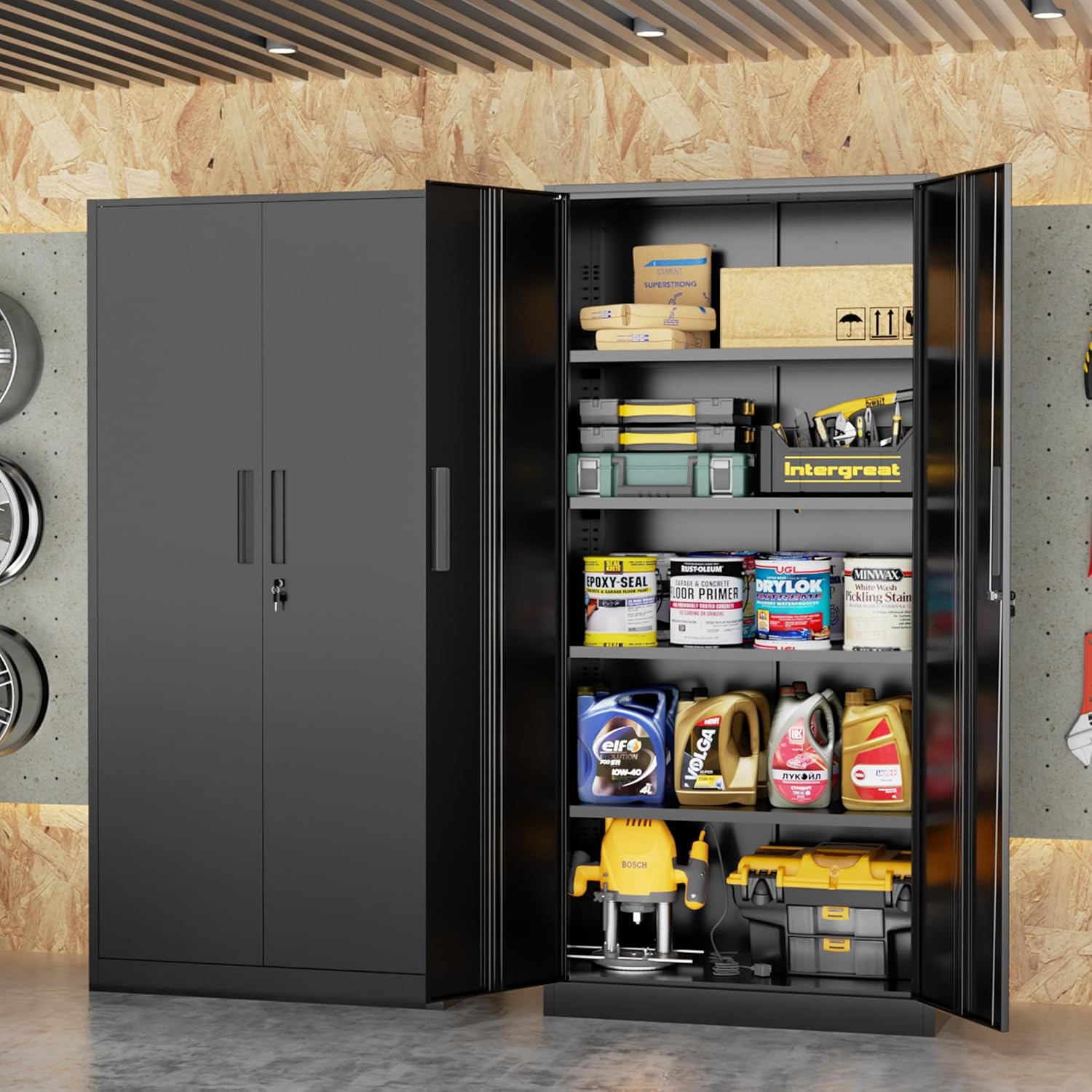 Tall Metal Storage Cabinet Org - Office Furniture For Home review and price