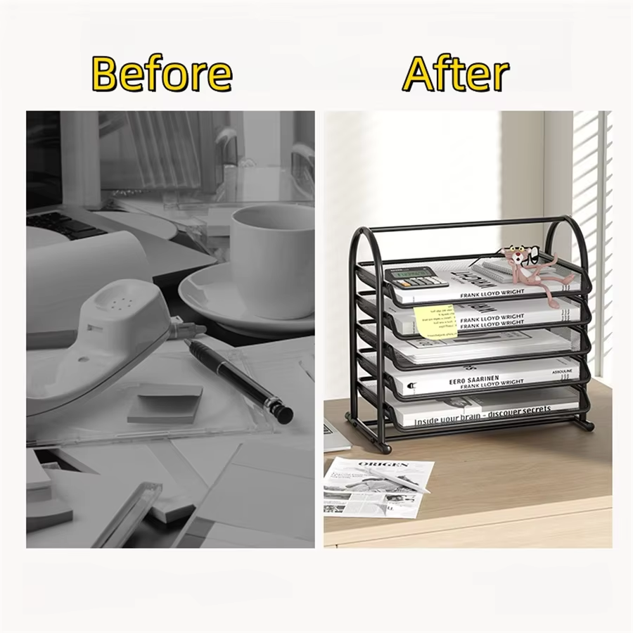 Thickened Desktop File Organiz - Desktop Filing Tray review and price