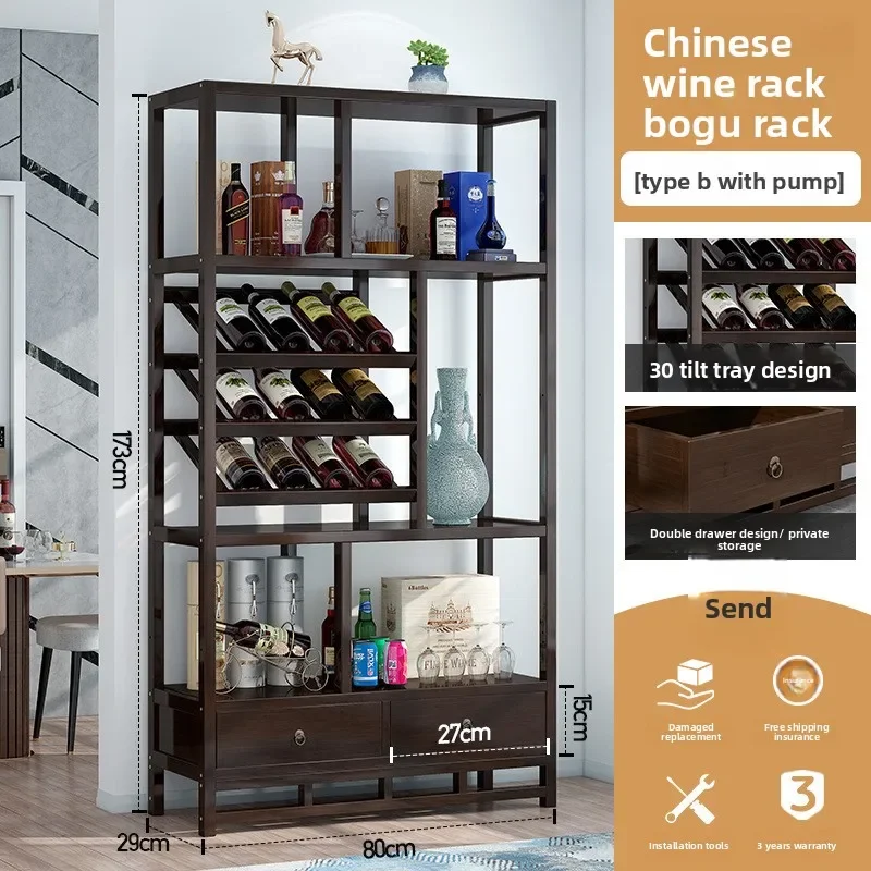 Household Red Wine Display Cab - Room Divider Bamboo review and price