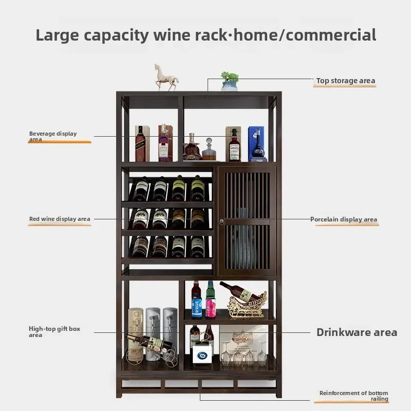 Household Red Wine Display Cab - Room Divider Bamboo review and price