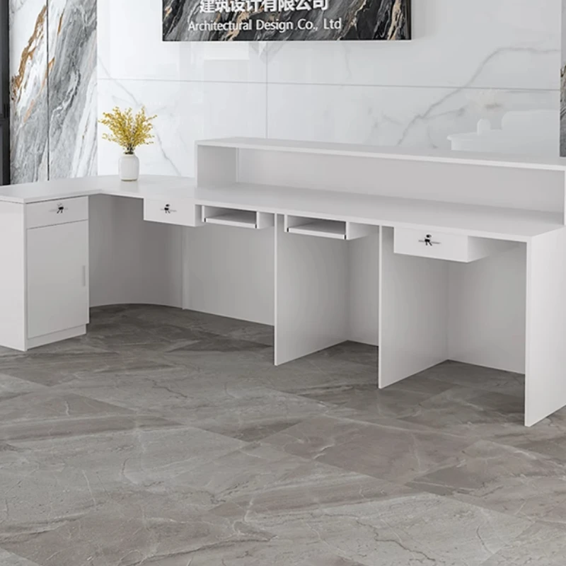 Storage Luxury Reception Desk  - Office Furniture Bali review and price